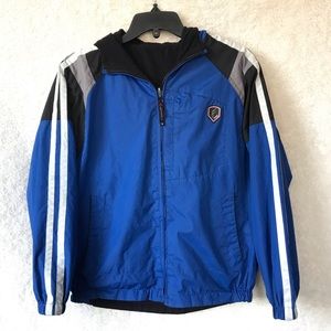 Protection system reversible winter jacket
